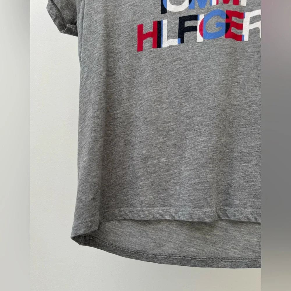 Tommy Hilfiger Pajama Gray T-shirt with Graphic,‎ Size S/P